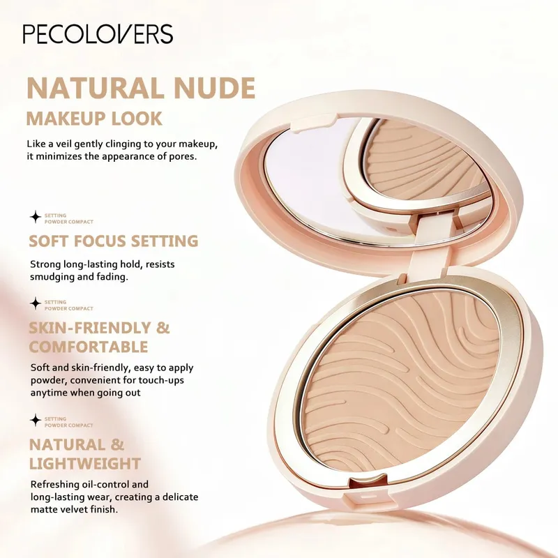 3pcs/Set Foundation Loose Powder Triangle Makeup Kit Full Coverage Liquid Foundation Waterproof Long-Lasting Base Makeup — image 6