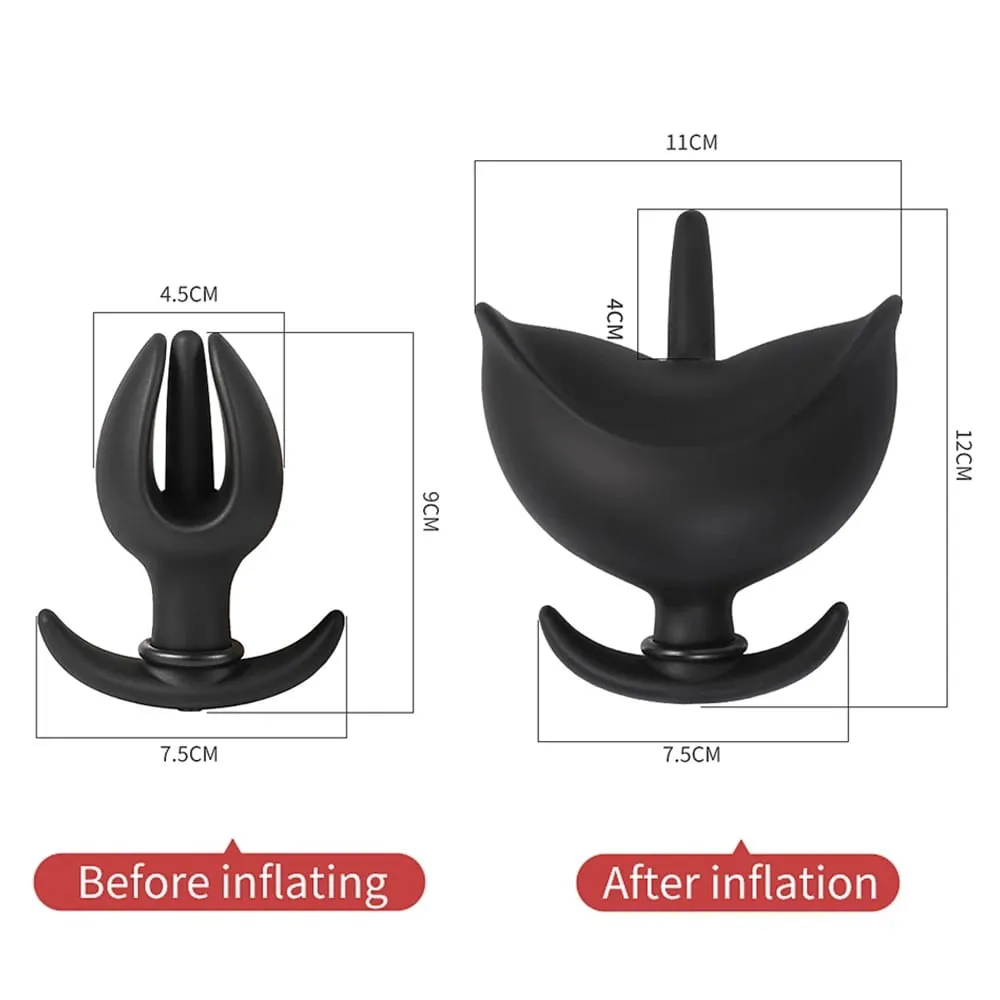 3D-Blumen-Anal-Expander, aufblasbarer Analplug, Einlauftraining, Buttplug, Anal-Hintern-Dilatator, Arsch, Prostata, Sexspielzeug für Männer und Frauen — image 4