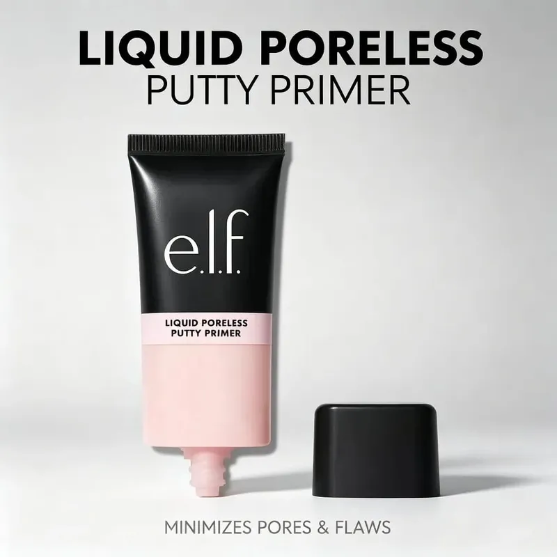 Elf. Flüssiger, porenloser Kitt, Grundierung, Creme, Textur, Gesichts-Make-up-Basis, Porenminimierung, Ölkontrolle, Makellose Hautkosmetik — image 7