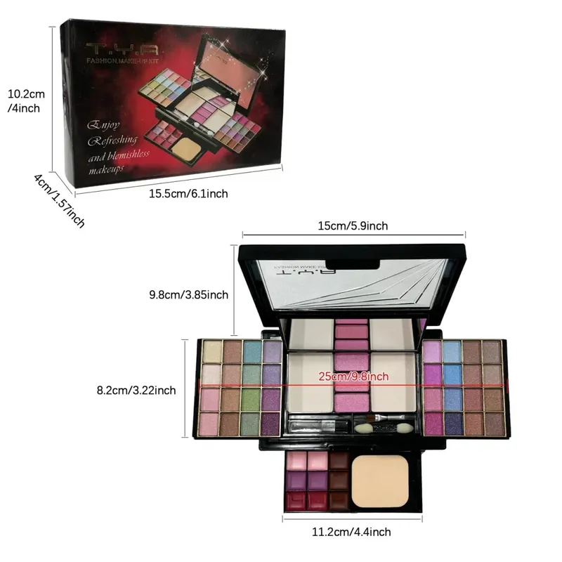 Make-up-Set, komplettes Set für Frauen, multifunktional, alles in einer Box, neue 46-Farben-Make-up-Palette für Gesicht, Lippenstift, Lidschatten, Augenbrauenpinsel — image 6