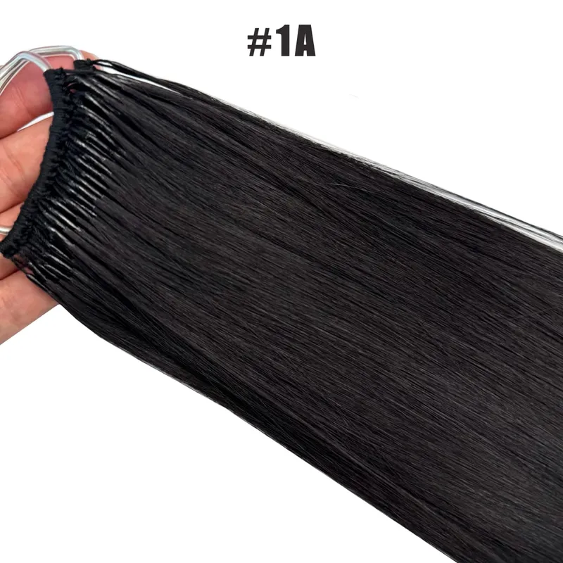 Düz Kore Popüler Pamuk Dize Twins Ucu Saç Uzantıları Brezilyalı Remy Saç 0.5G/Adet Keratin I-İpucu İnsan Saç Kadın Için