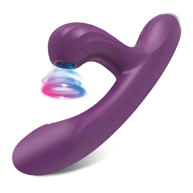 Powerful 20 Speeds Dildo Vibrator Female Clit Sucker Vacuum Clitoris Stimulator Adults Goods Finger Wiggling Sex Toy for Women