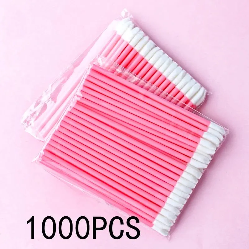 50/500/1000Pcs ขายส่งแปรงแต่งหน้าแปรงแต่งหน้า Eyelashes Extension Lip Gloss Applicator ลิปสติก Wands ชุดเครื่องสำอางค์ make Up — image 14