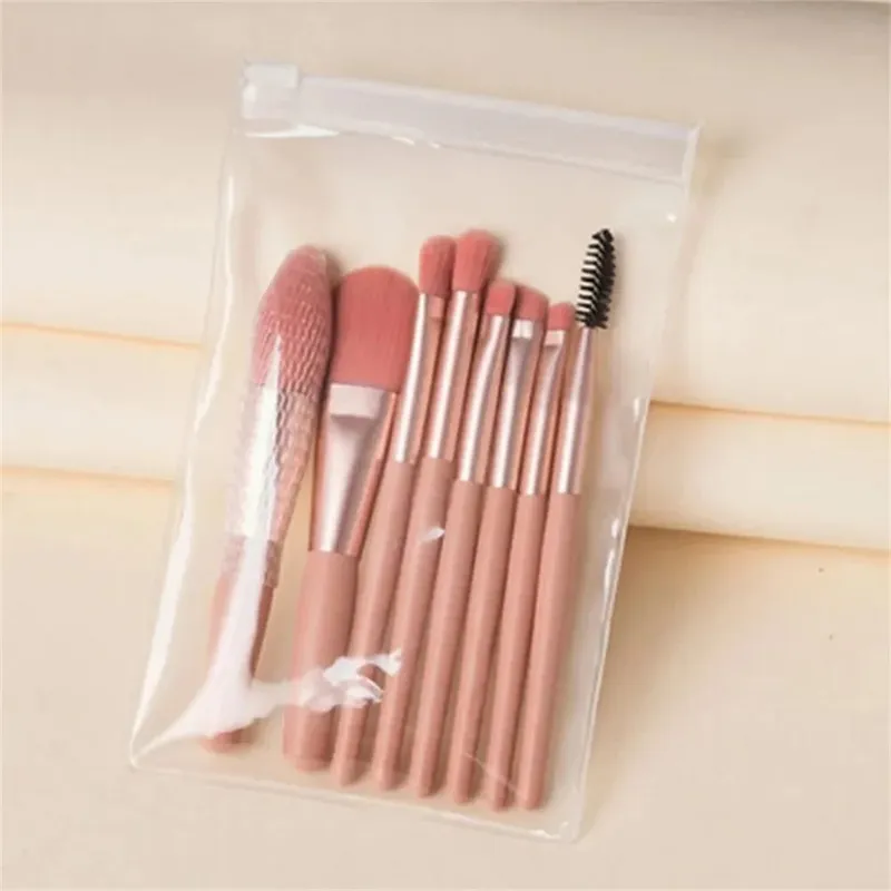 파운데이션 블러쉬 파우더 아이 섀도우 메이크업 브러쉬 블렌딩 8Pcs 소프트 푹신한 메이크업 브러쉬 뷰티 툴 메이크업 브러쉬 화장품