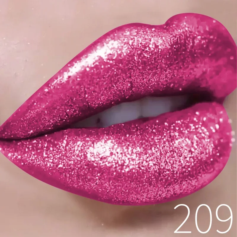 Rouge à lèvres liquide métallique imperméable, brillant à paillettes, longue durée, perle brillante, haute pigmentation, teinte, cadeaux de maquillage coréen, 1 pièce
