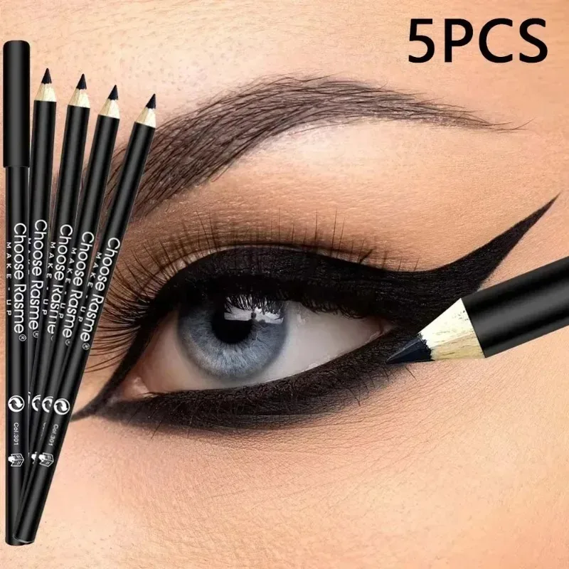 1–20 Stück wasserfeste schwarze Eyeliner-Stifte – wischfest, langlebig und anfängerfreundlich, glattes, hochpigmentiertes Punk-Augen-Make-up — image 9