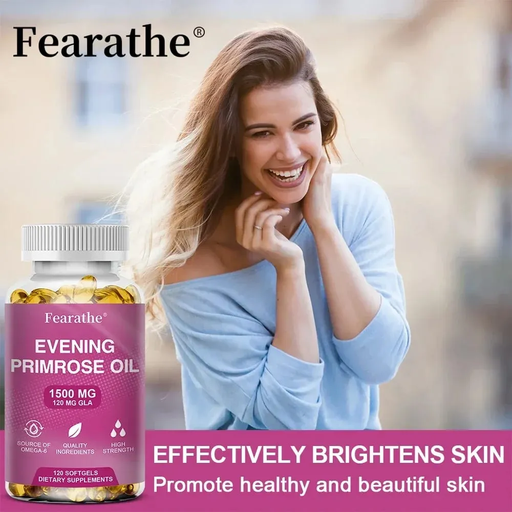 Capsules d'huile d'onagre naturelle, antioxydant, renforce l'immunité, convient aux femmes pour améliorer la santé endocrinienne — image 4