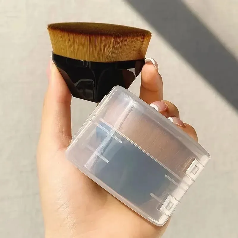 1/2ks Nový kouzelný štětec na make-up Beauty Powder Face Blush Štětce Přenosný profesionální podkladový štětec Velký kosmetický měkký základ — image 1