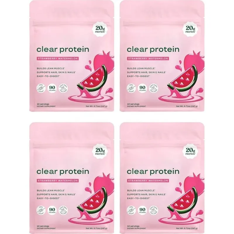 Polvere proteica trasparente con 20 g di proteine per porzione Miscela di enzimi digestivi e peptidi di collagene bovino - 10 porzioni — image 10
