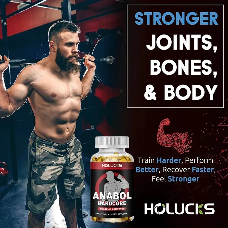 Anabol ฮาร์ดคอร์เสริมการเจริญเติบโตของกล้ามเนื้อสำหรับผู้ชายเพื่อสร้างประสิทธิภาพสูงแบบ Lean หนาแน่น เสริมสร้างการสนับสนุนสุขภาพโดยรวม — image 6