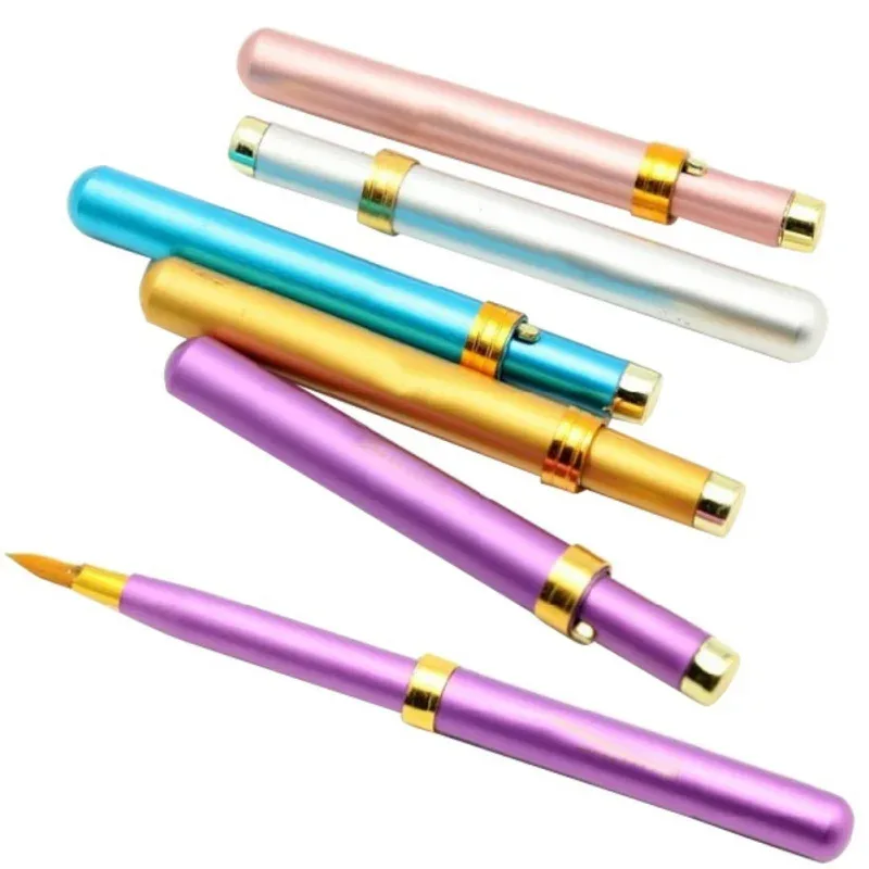 Pinceaux à lèvres de maquillage portables rétractables, pinceau cosmétique pour fard à paupières avec capuchon, outils de maquillage pour femmes