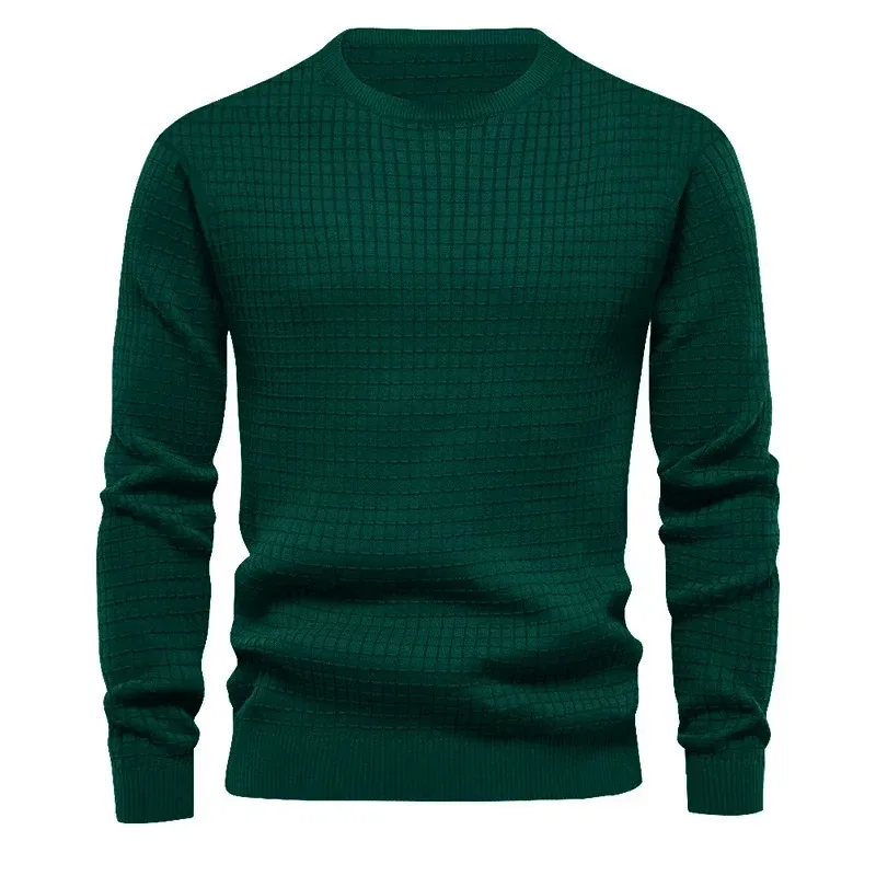 New Men's Crew Neck Sweatshirts Solid Color Large Sweatwear Spring Outdoor Jogging Tops — image 9