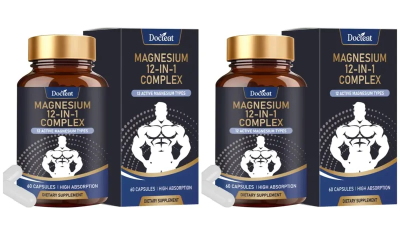 Magnezyum Takviyesi Kapsülleri 12 Magnezyum Formları Mineral Kompleksi Günlük Sağlık Desteği için Günlük Mineral Beslenme Takviyesi — image 8