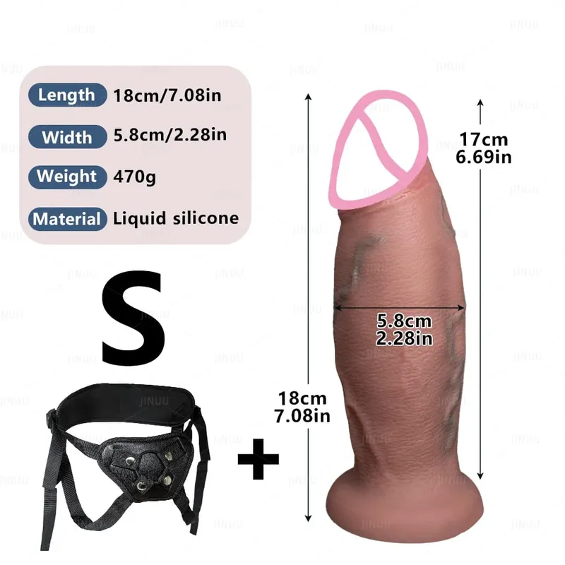 Riesiger realistischer Dildo, Fantasie, langer Penis, großer Schwanz, Saugnapf, Dildos für Frauen, riesiger Analdildo, Sexspielzeug für Frauen, Männer, Homosexuell — image 10