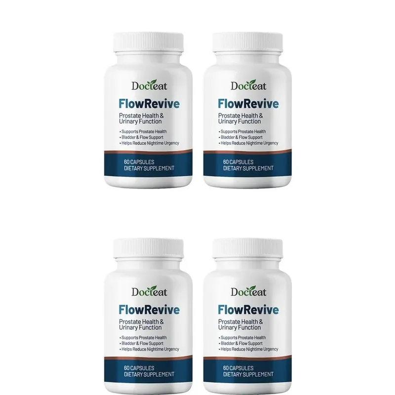 Βοτανικές κάψουλες Docteat FlowRevive Prostate Health Urinary Function με εκχύλισμα Saw Palmetto και Pygeum Bark 60 κάψουλες — image 10