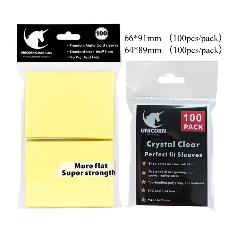 200PCS pouzdra na karty Sběratelské karty Dvouvrstvé matné pouzdro na karty standardní velikosti pro Pokémon MTG Baseball Sportovní karetní stolní hru — image 14