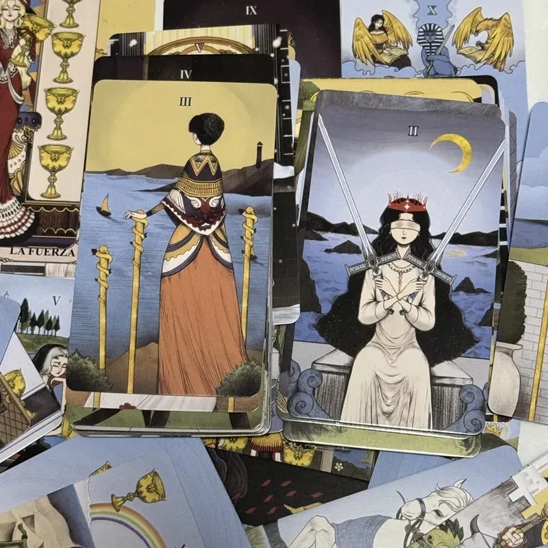 Secret Mirror Tatot Cards Spanish Edition 78 Card Deck Fate Divination Prophecy Card Family Party Game Tarot — image 4