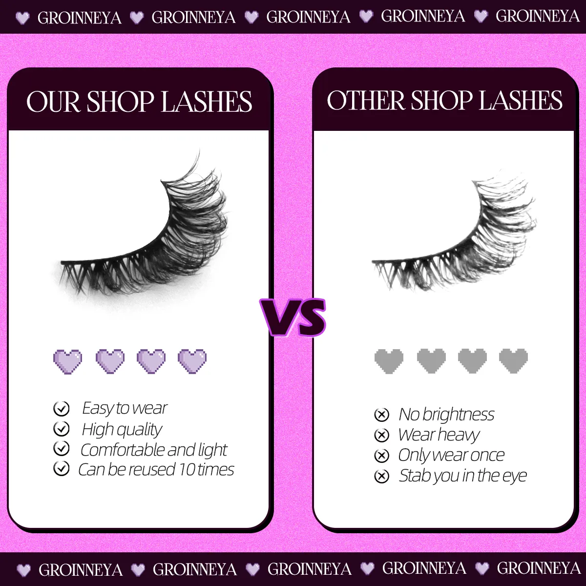 CAT EYE Lashes ดูธรรมชาตินุ่มขนตาปลอม Mink Long Winged End Eye ยาว Eye TAIL Eyelashes EXTENSION แต่งหน้า — image 7