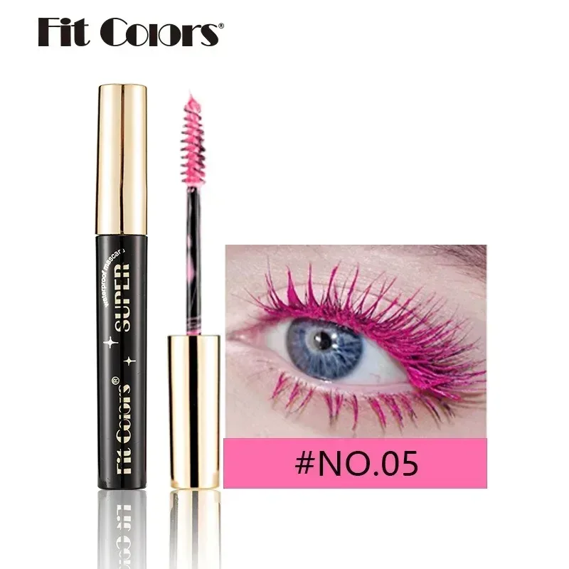 Gekleurde Mascara Make-up 4D Zijdeachtige Natuurlijke Lange Wimpers Mascara Waterproof Langdurige Uitbreiding Dikke Blijvende Curling Mascara — image 24