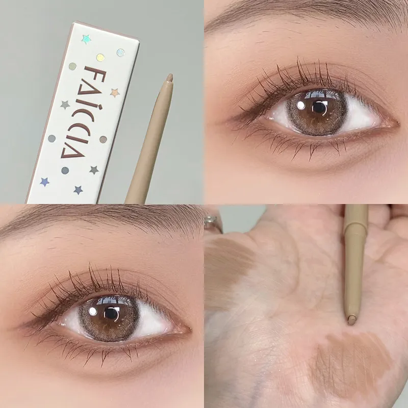 Lápiz de gusano de seda de color rosa mate, brillo Natural, sombra de ojos, lápiz suave, secado rápido, cosméticos de maquillaje de belleza para ojos, 1 ud. — image 2