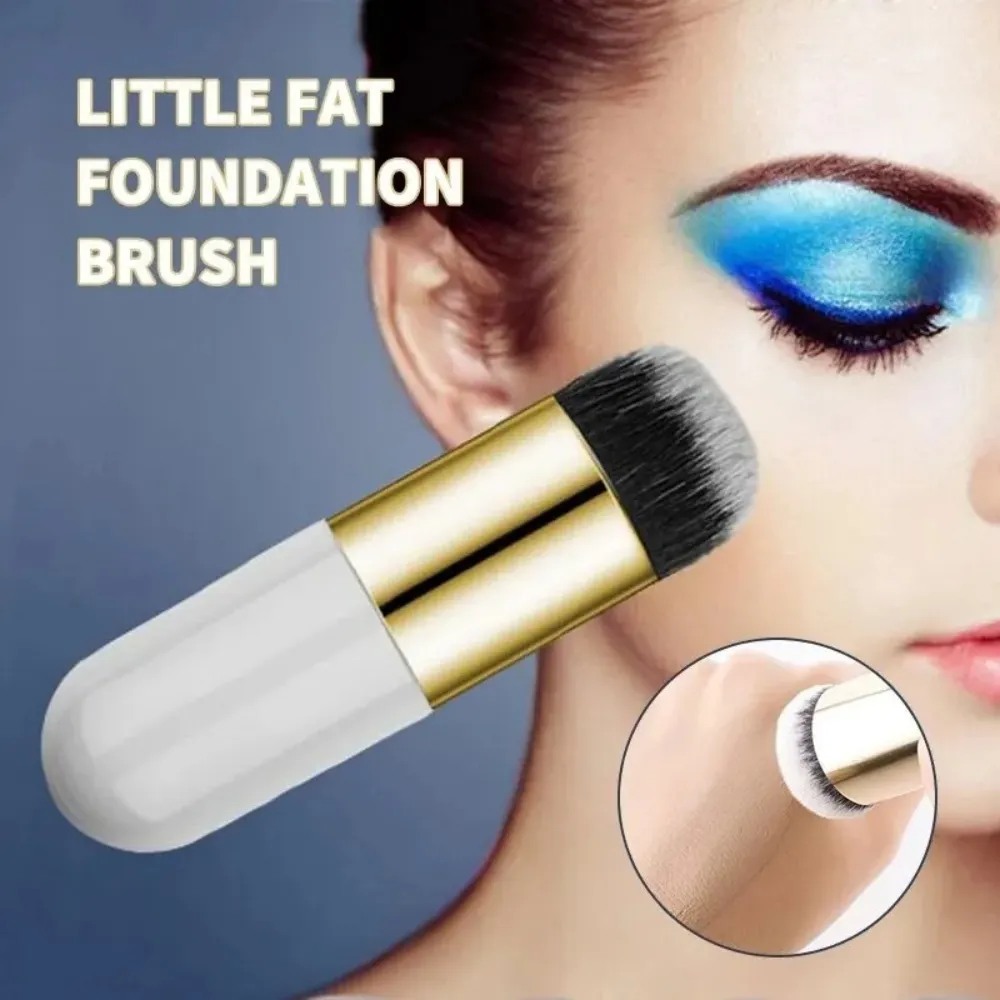 Cọ trang điểm dạng kem phẳng chuyên nghiệp Mặt má đường viền Blusher Cọ nền không dấu vết Ứng dụng hoàn hảo Dụng cụ trang điểm — image 3