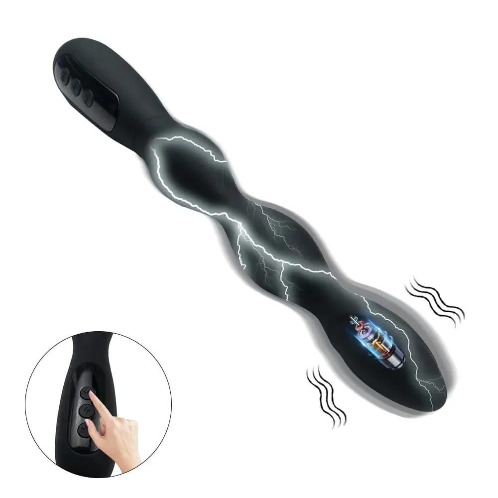 Anal Plug Elektrische Schock Prostata-massagegerät Intelligente Heizung Butt Plug Weibliche Masturbator Anal Bead Erotische Sex Spielzeug für Paar — image 5