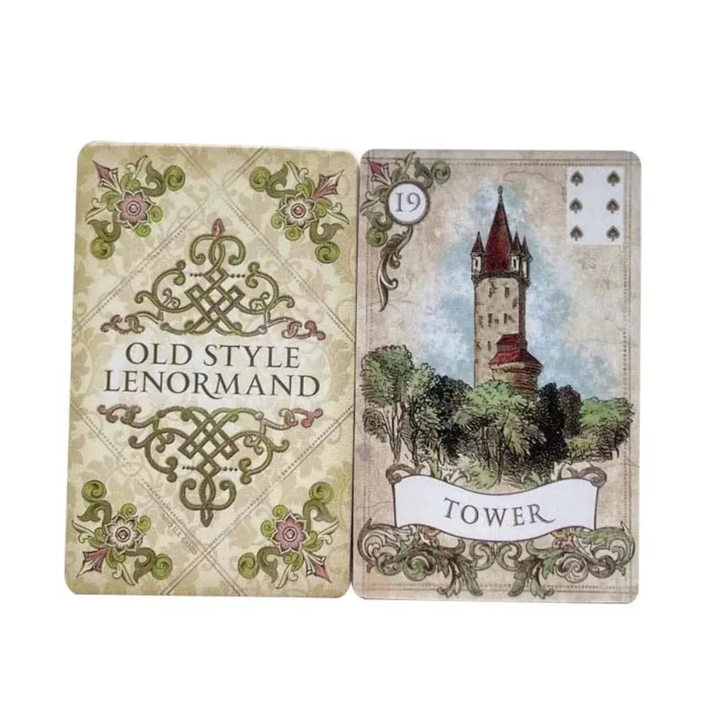 38 Sheets English Version Old Style Lenormand Fortune-telling Cards 9*6cm — image 4