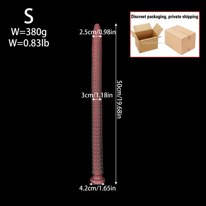 ยาว 55 ซม.ปลั๊กฟักทองDildoลึกAnal Whipนุ่มAnal Plugของเล่นสำหรับผู้ใหญ่Monster Dilator Anal Dildo Stimulatorผลิตภัณฑ์ — image 8