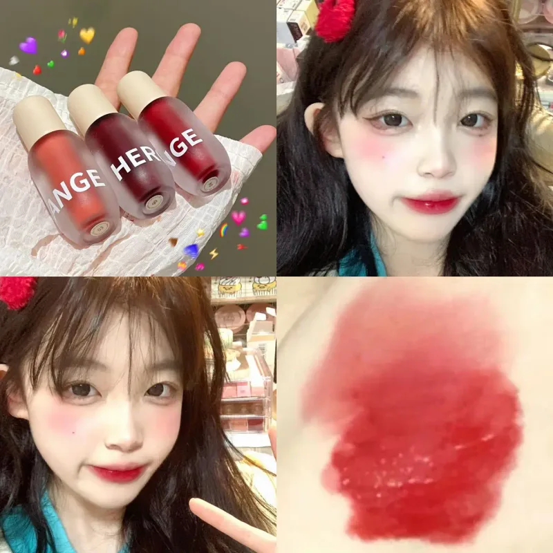 Matte Frosted Lip Gloss ลิปสติกเนื้อลิควิดไม่เหนียวเหนอะหนะให้ความชุ่มชื้น พิกเมนต์สีริมฝีปาก เครื่องสำอางแต่งหน้ารายวัน — image 5