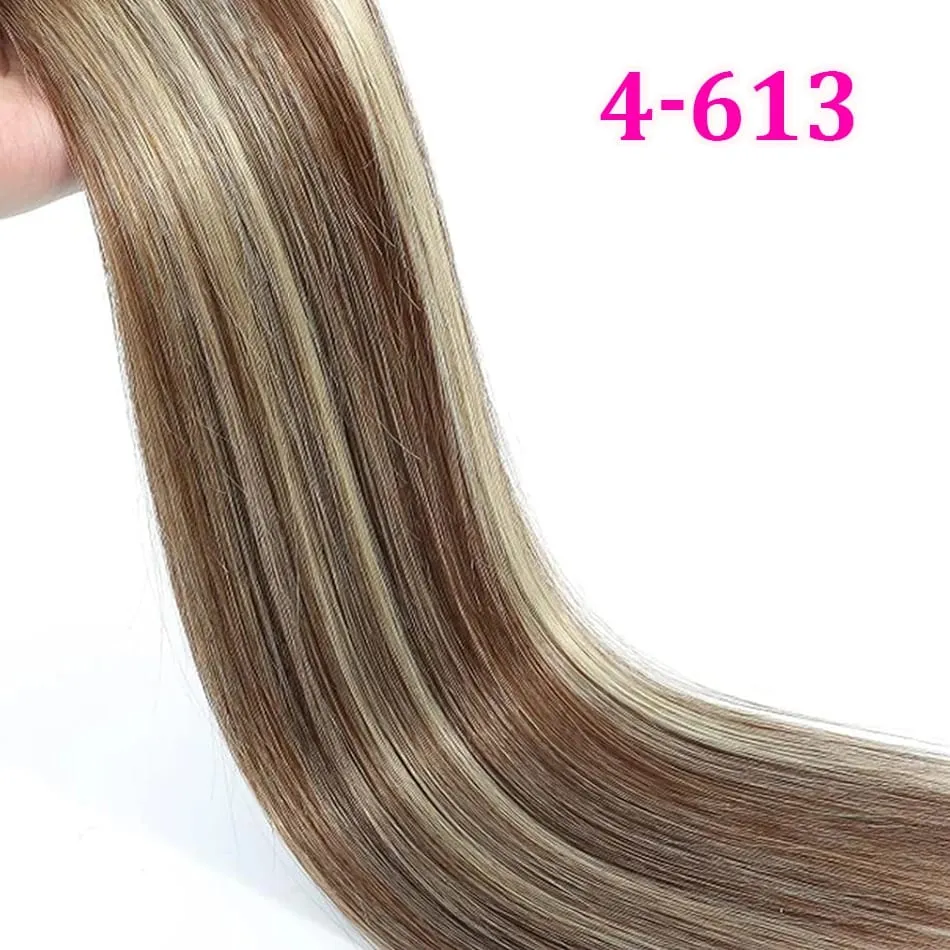 613 Striaght Human Hair No Weft 100% Virgin Bundles Highlight Original Bulk Extensions Russian Natural Unprocessed Blonde Braidi — image 8