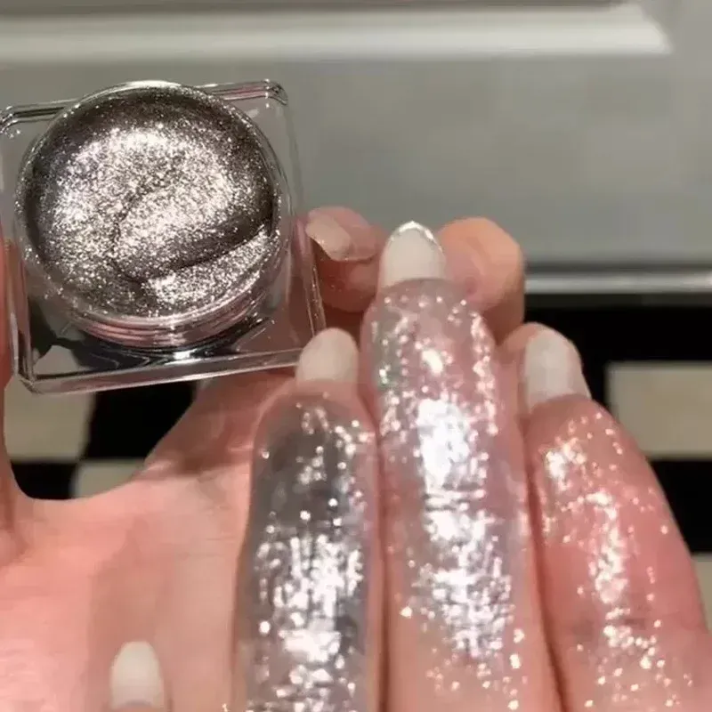 Fard à paupières en Gel liquide, paillettes perlées, surligneur pour le corps, diamant monochrome scintillant, ver à soie, paillettes brillantes, séchage rapide — image 5
