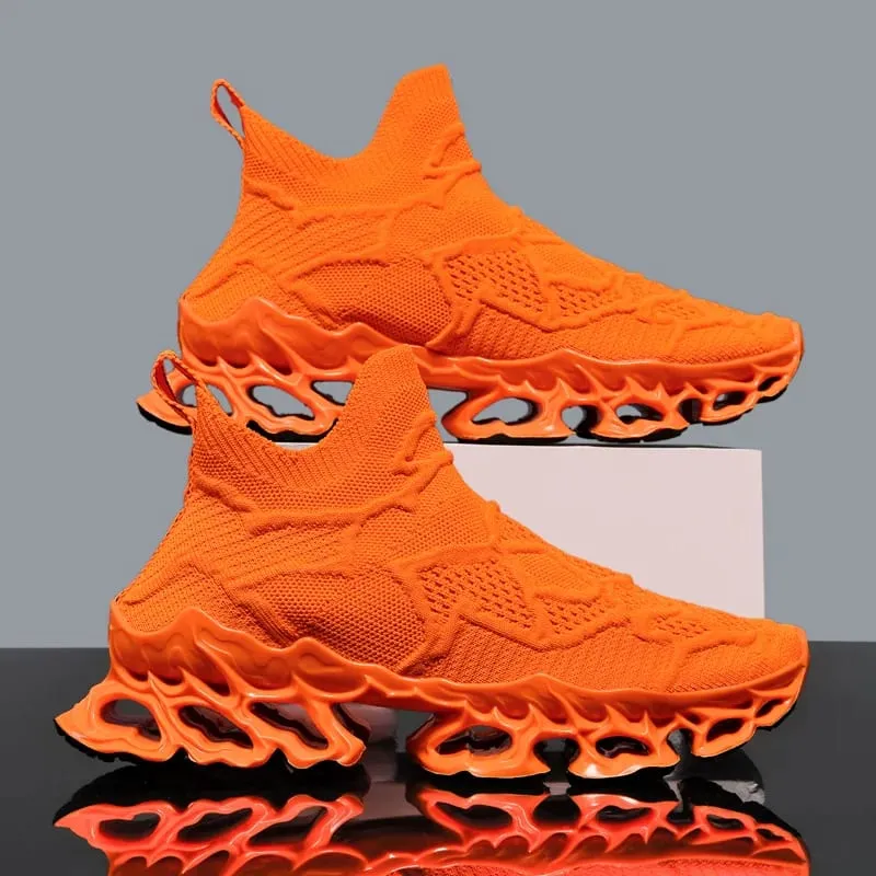 ผู้ชายประเภทใบมีดรองเท้าBreathable Shock Absorptionรองเท้าวิ่งรองเท้าลื่นรองเท้าสำหรับจ๊อกกิ้งเทนนิสGymรองเท้าผ้าใบแบบสบายๆ — image 9