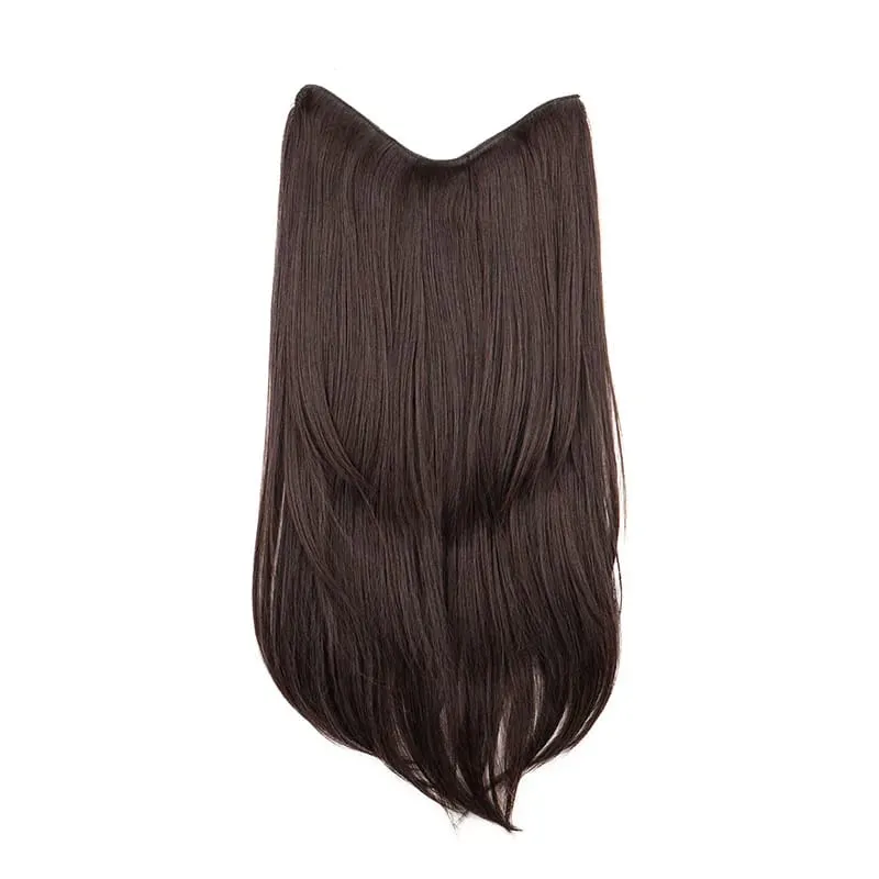 22 นิ้วสังเคราะห์ยาว Micro CURLY Layered Hair EXTENSION Patch ธรรมชาติที่มองไม่เห็น One Piece วิกผมสำหรับผู้หญิง — image 9