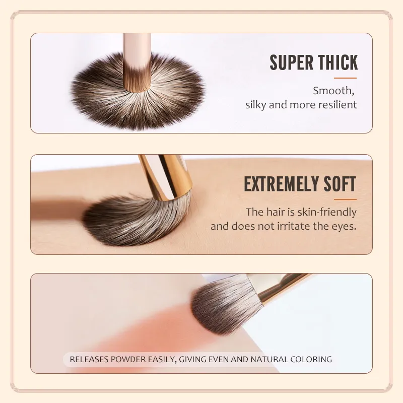 8-teiliges Make-up-Pinsel-Set für Lidschatten, Damen, Kosmetikpinsel, Lidschatten, Rouge, Schönheit, weiche Make-up-Werkzeuge, Tasche — image 5