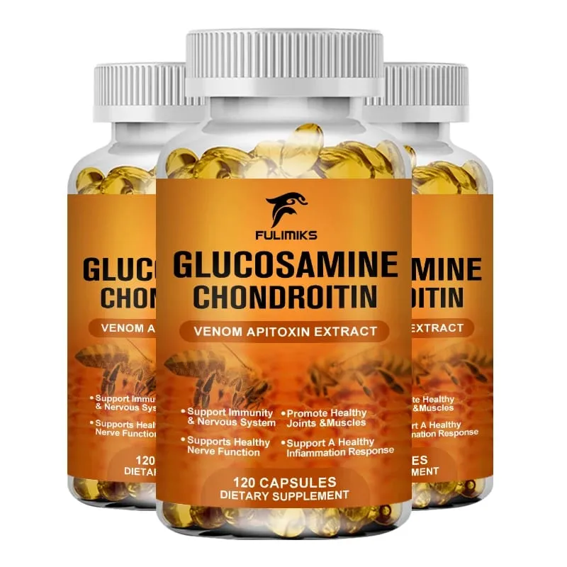 Suplemen Glukosamin Chondroitin Premium dengan Bee Venom MSM & Asid Hyaluronik Menyokong Fleksibiliti Sendi & Kesihatan Rawan — image 10