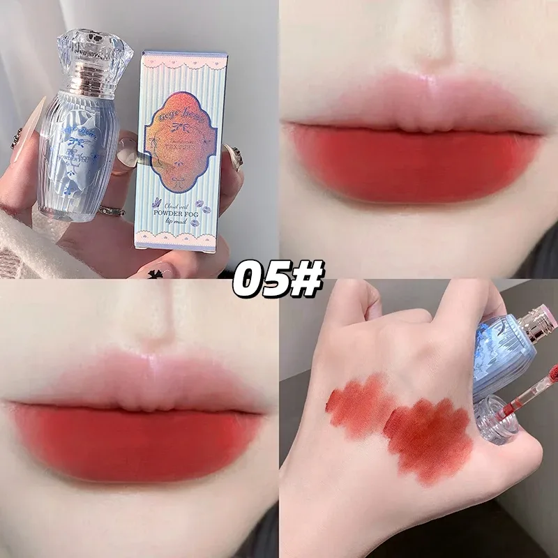 Gegebear prášek na rty bahenní matné rty s nízkou sytostí bílá rtěnka přirozená barva bez kelímku dlouhotrvající make-up bez vyblednutí — image 12