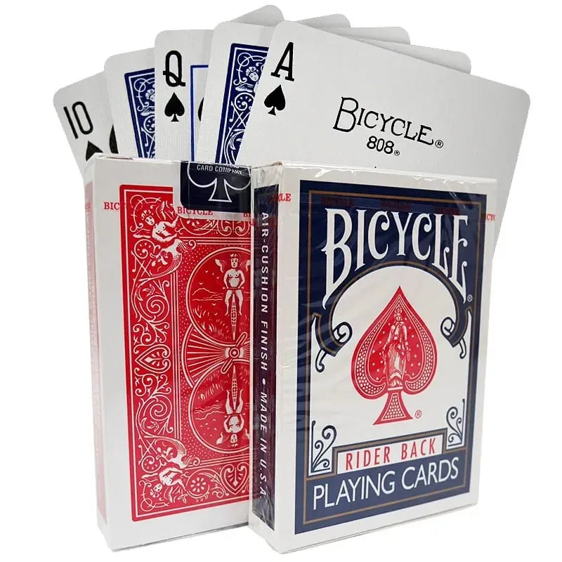 International Version Bicycle Rider Back Playing Cards Blue/Red Regular Standard Deck Card Games Card Magic Trick Magicians Prop — image 1