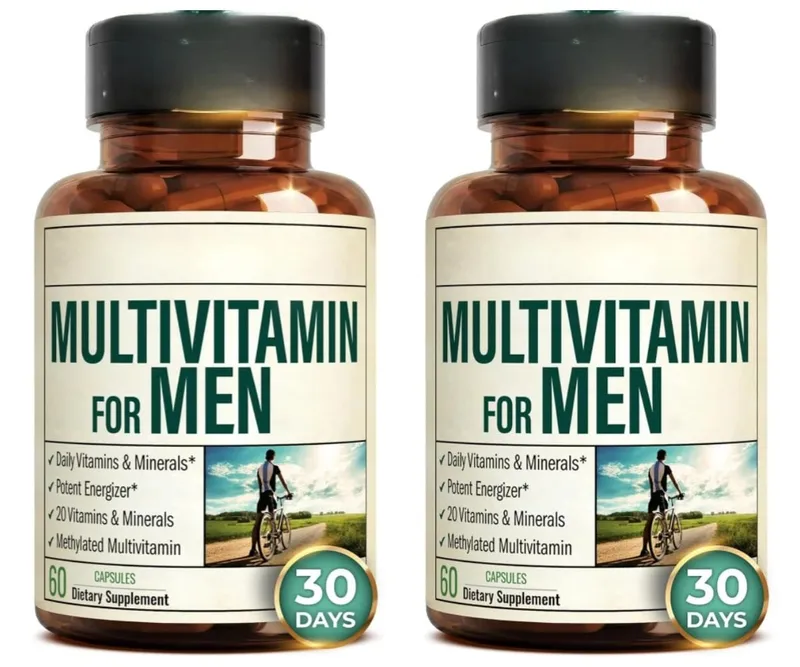 Multivitaminico per uomini Capsule di supporto per la salute immunitaria Contengono vitamine metilate e minerali chelati forniscono energia al corpo 60 — image 8