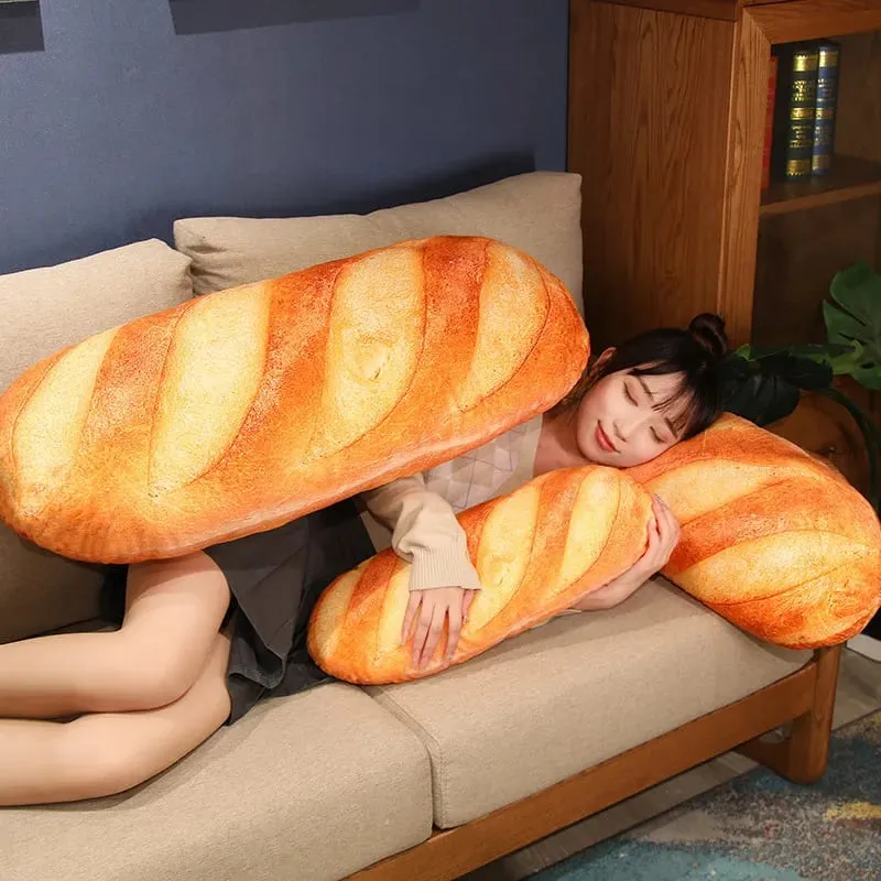1pc 20 ~ 100cm chleb francuski pluszowa poduszka nadziewane drukowanie obrazów jedzenie pluszowe Peluche rekwizyt na imprezę Decor towarzysz śpiącego mężczyzna prezent — image 5