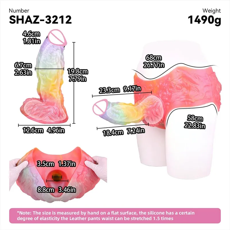 Strap On Cavallo lungo Guaina per dildo Imbracatura in silicone Mutandine per dildo Manicotto per pene indossabile Giocattolo adulto del sesso per uomini Preservativo riutilizzabile — image 23