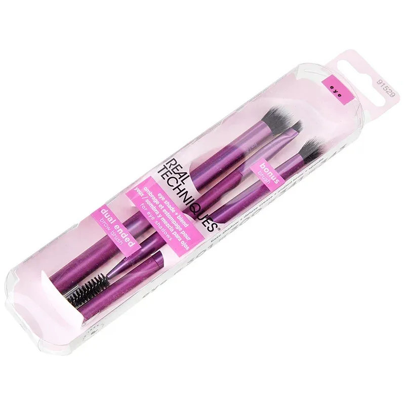 Set Kuas Rias Professioanl Teknik Nyata Berbulu Lembut untuk Kosmetik Bedak Foundation Alat Kecantikan Pencampur Eyeshadow Wajah — image 15