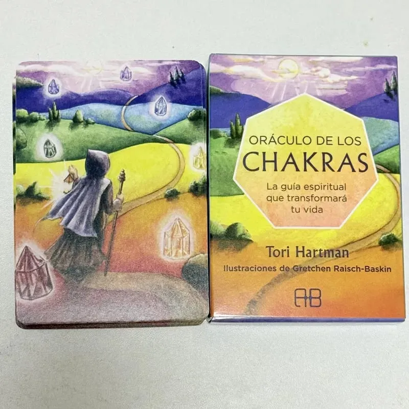 Chakra Oráculo De Los Chakra Kad Oracle 49 Dek 10.4*7.4cm Versi Sepanyol Nasib Ramalan Papan Tarot Bermain Permainan — image 6