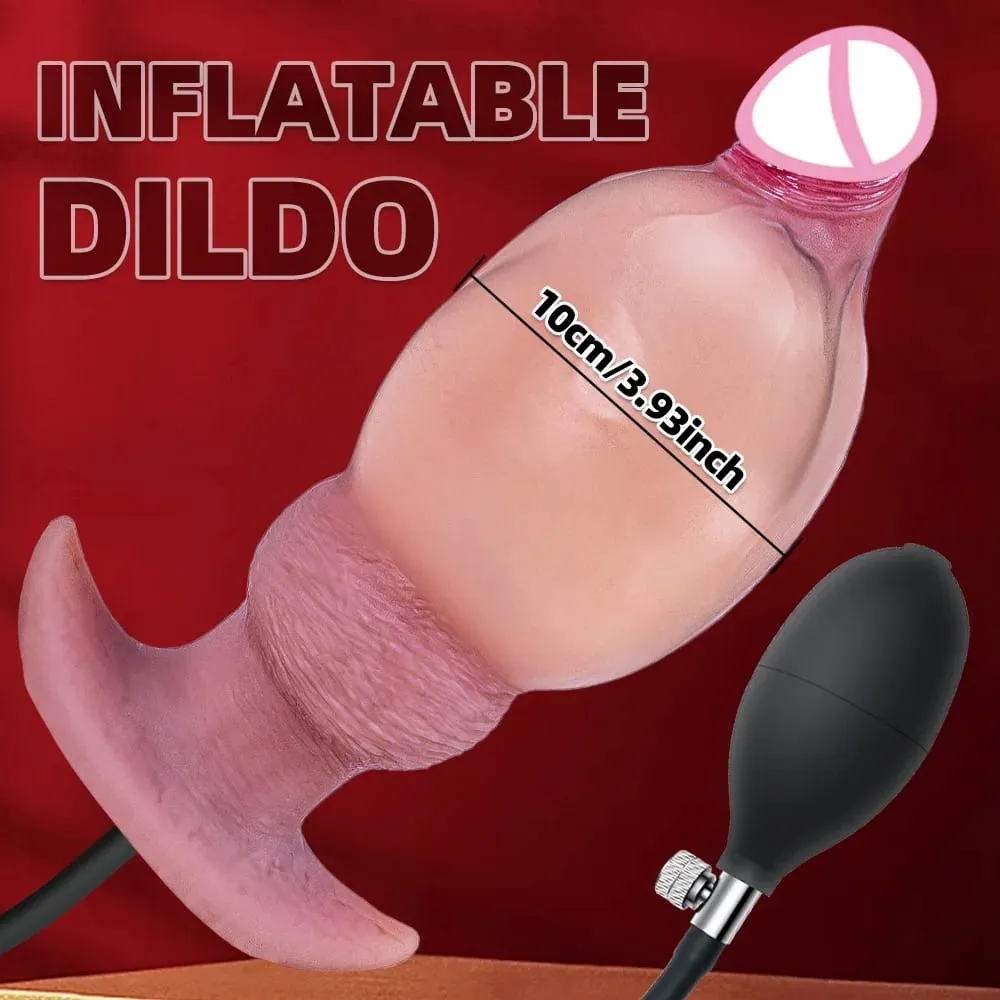 Butt Plug Opblaasbare Anale Plug Anale Wearable Buttplug Monster Dildo Knoop Anale Trainer Volwassen Speeltjes voor Mannen Homo Vrouwen seksspeeltje — image 2