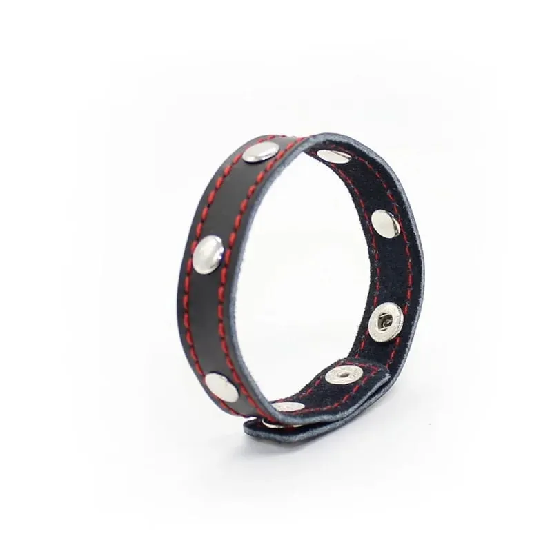 Anillo de cuero para pene de Semen ajustable de varios niveles con lazo para pene Bondage para hombres, pantalla para pene, Juguetes sexuales con gran retraso en la eyaculación — image 3