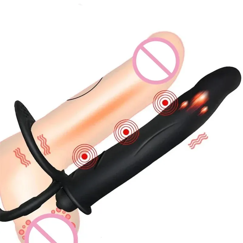 Vibrator Double Penetration Anal Plug Dildo Butt Plug For Woman Strap On Penis Massage Vagina Plugs Adult Sex Toys For Couples — image 1