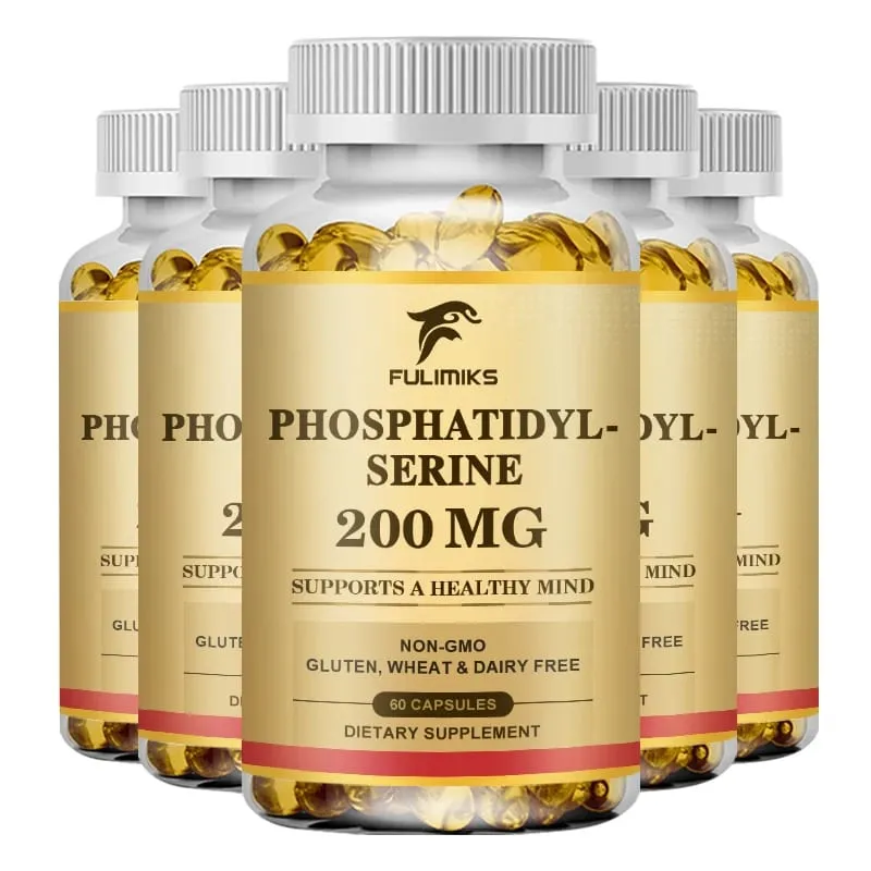 PhosphatidylSerine Capsules High Absorptions Supplement til støtte for hukommelsesfokus Kognitiv søvn og hjernesundhed — image 11