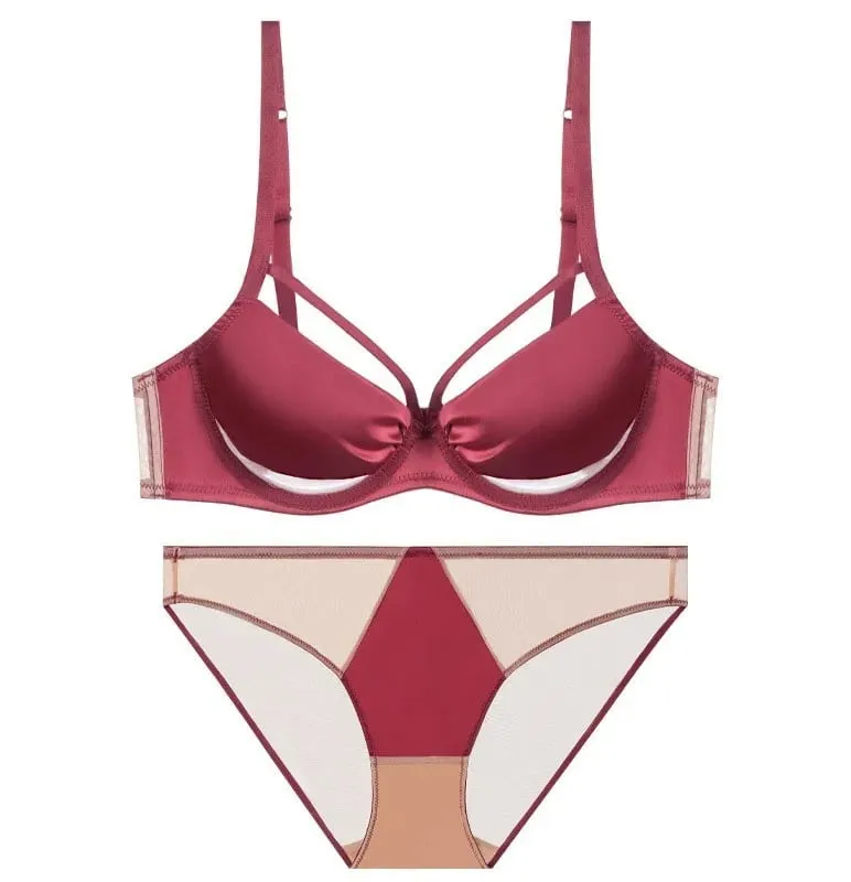 섹시 Push Up Bra Victoria Style - Wireless Slimming Lingerie Large Breasts French Thin Tapered Bralette Anti Sag T-Shirt Bra — image 9