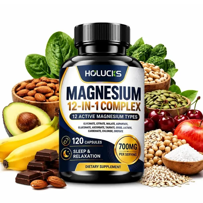 Magnesiumcapsules met 1000 mg citraat Ondersteuning Ontspanning Verlicht vermoeidheid Hartgezondheid Dagelijkse vitaliteit voor mannen en vrouwen — image 2