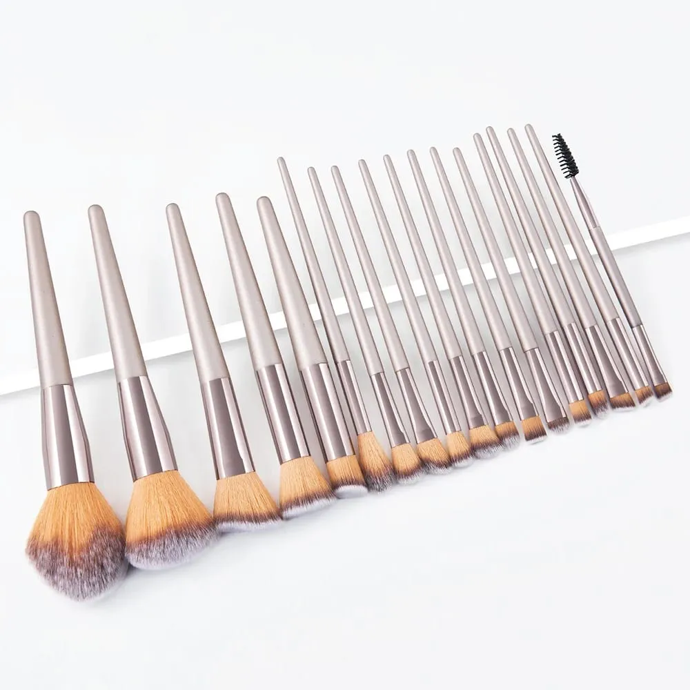 Set di pennelli e spugne per trucco Marrone Puff per trucco Beauty Egg Fascia per capelli Kit per rimozione polsini Attrezzo per trucco Regalo 20/30 — image 3