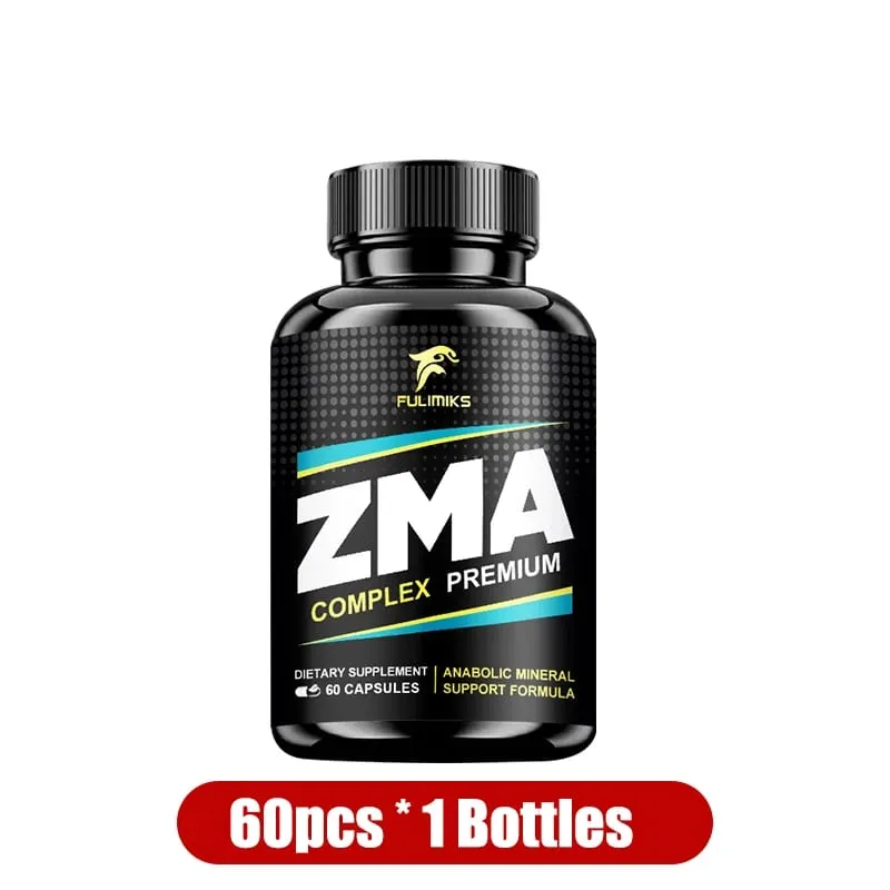Buy 2 Get 2 Free! Easter Gift ZMA Supplements Capsules with Zin Vitamin B-6 Support Energy Brain Overall Health